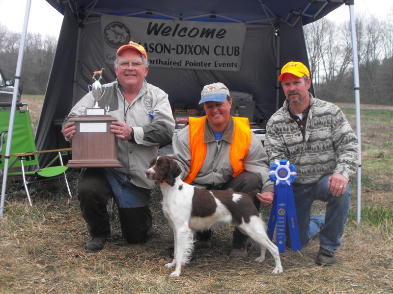 CH Mt View Triple Crown MHA 
1st in Open Gun Dog