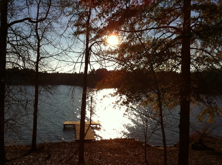 Sun setting at shenandoah