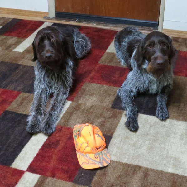 Gus on the right; his mother Mabel on the left